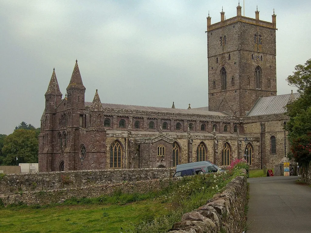 St Davids Cathedral and Bishop's Palace ruins in Britain's smallest city